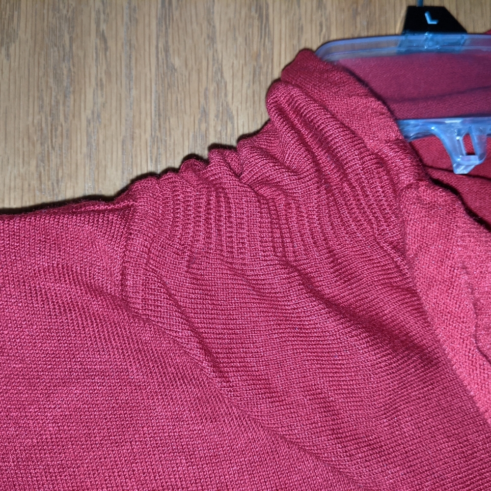 United states sweaters L red tneck tunic length